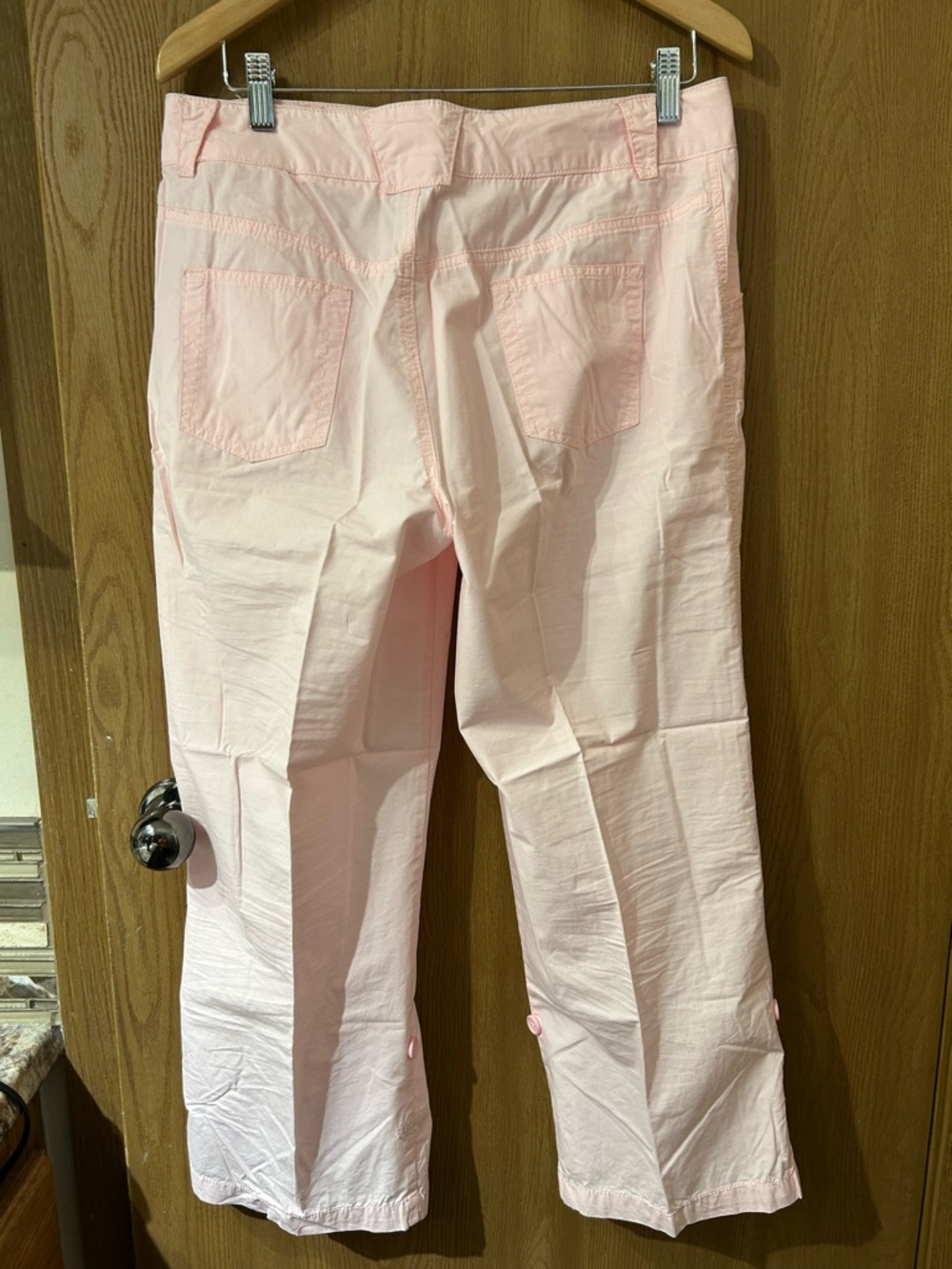 Caribbean Joe Light Pink Cotton Capris - Picture 2 of 5